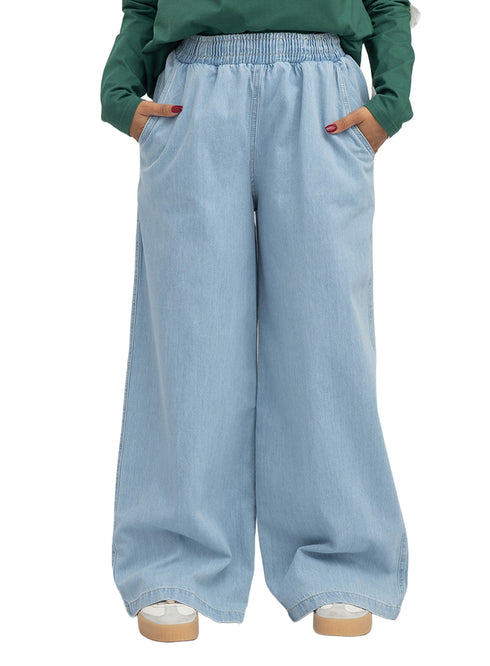 Ice Denim wide leg pants