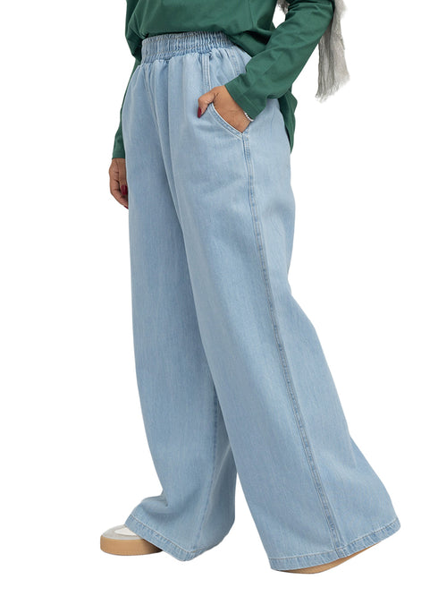 Ice Denim wide leg pants
