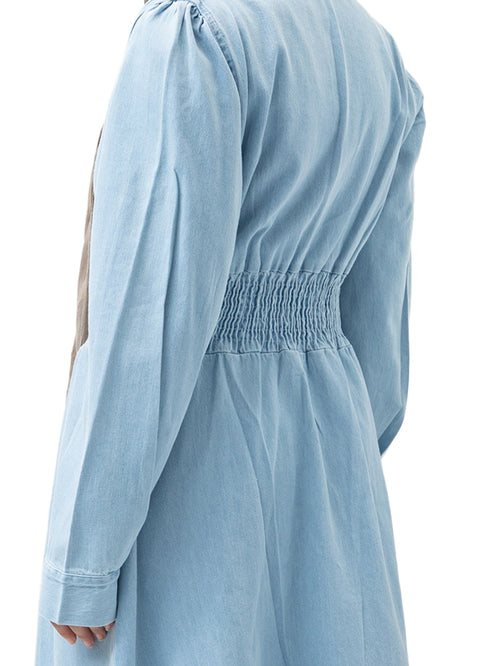 Ice Elastic Denim Dress