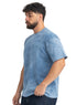 Indigo TieDie-Oversize Round T-Shirt