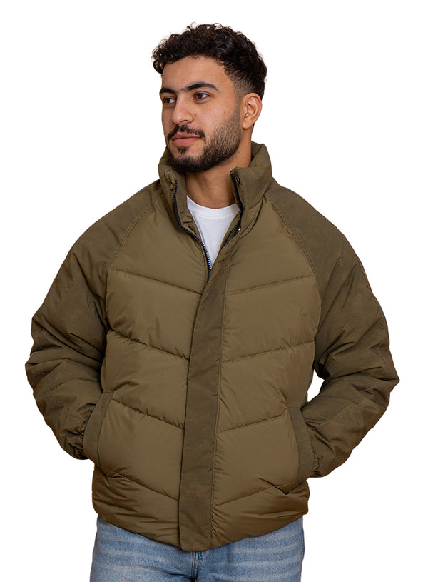 Khaki Puffer Jacket 6