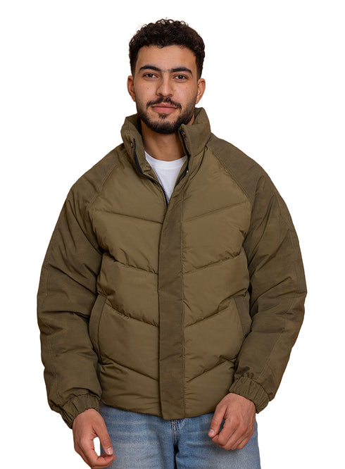 Khaki Puffer Jacket 6