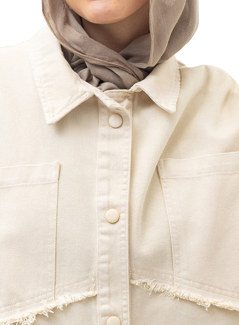 Latte Gabardine Jacket 5