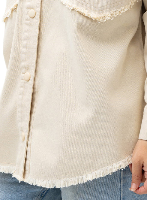 Latte Gabardine Jacket 5