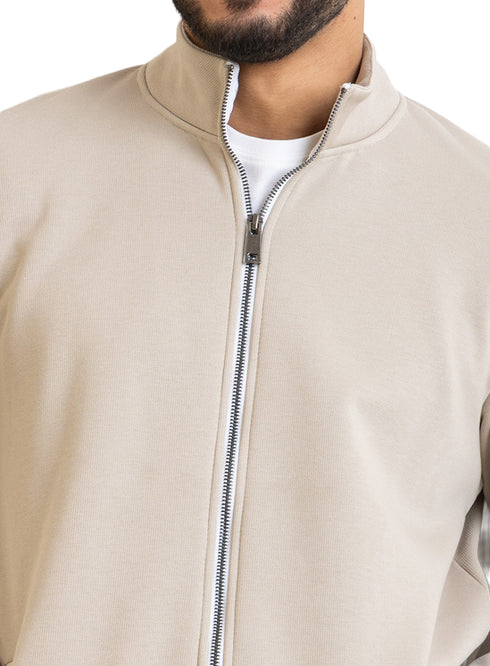 Latte High Neck Sweater