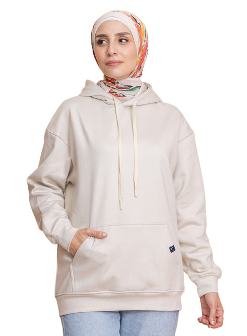 Latte Over Size Hoodie