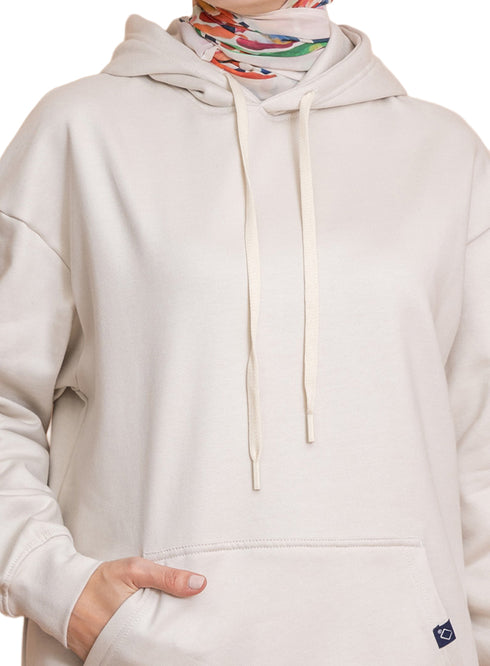 Latte Over Size Hoodie