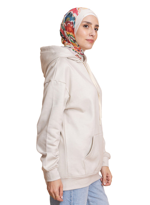 Latte Over Size Hoodie