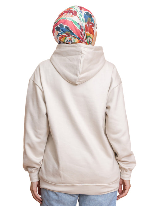 Latte Over Size Hoodie