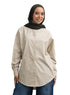 Latte Over Size Oxford Shirt