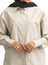 Latte Over Size Oxford Shirt