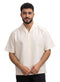 Latte Tennis Collar Linen Shirt