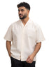 Latte Tennis Collar Linen Shirt