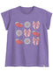 Lavender-Design 11 Printed Short-Sleeve
