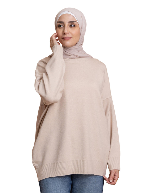 Light Latte Over Size Half Cool