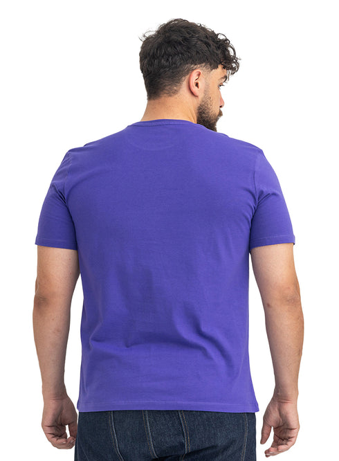 Light purple Relaxed Round T-Shirt