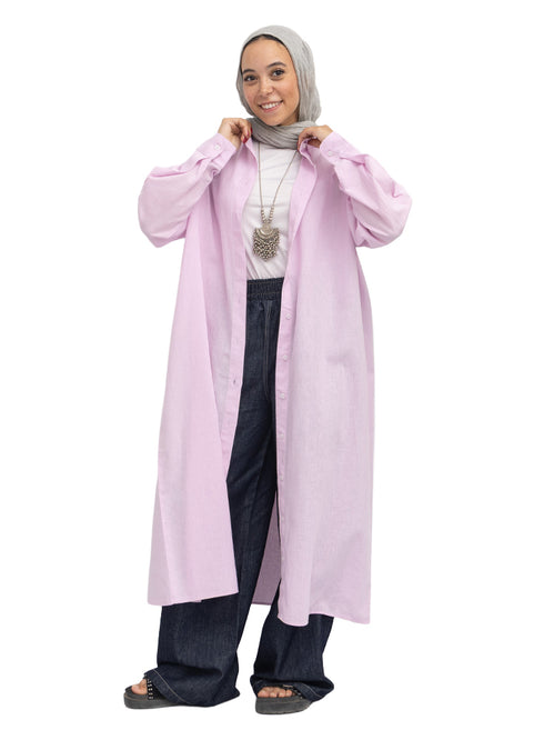 Lilac Linen Dress Shirt
