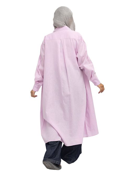 Lilac Linen Dress Shirt