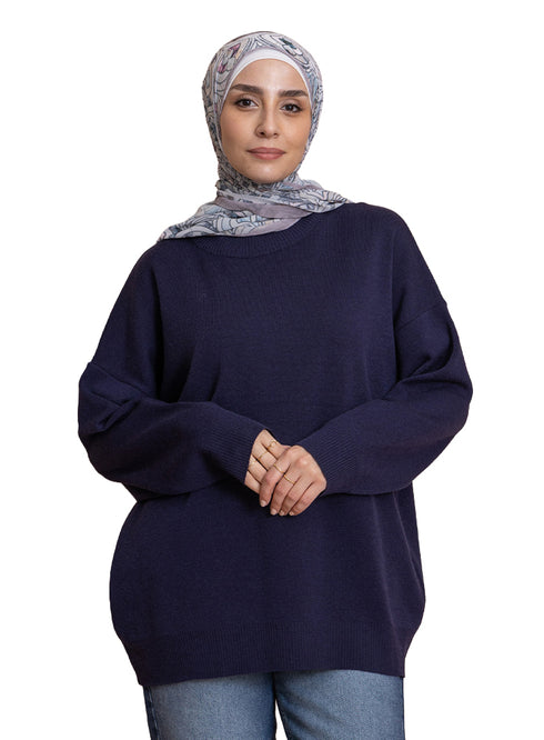 Medieval Blue Over Size Half Cool