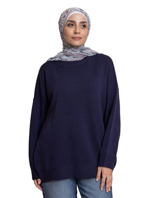 Medieval Blue Over Size Half Cool