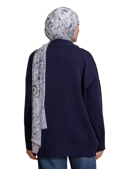 Medieval Blue Over Size Half Cool