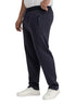 Medieval Blue Zipper-Melton Wide Leg