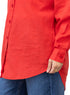 Melon Pocket Over Size Linen Shirt