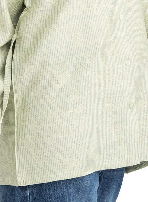 Mint RD- Jacquard Embroidered Shirt