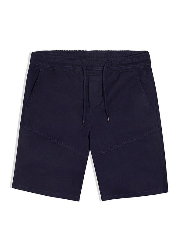 Navy Gabardine Short