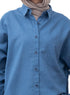 Ocean Pocket Over Size Linen Shirt