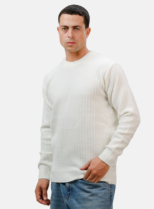 Off-White Basic Round Pullover