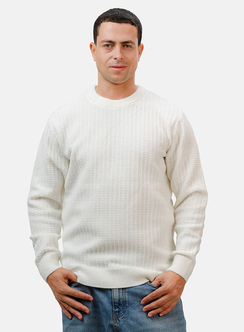 Off-White Basic Round Pullover