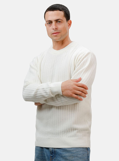 Off-White Basic Round Pullover