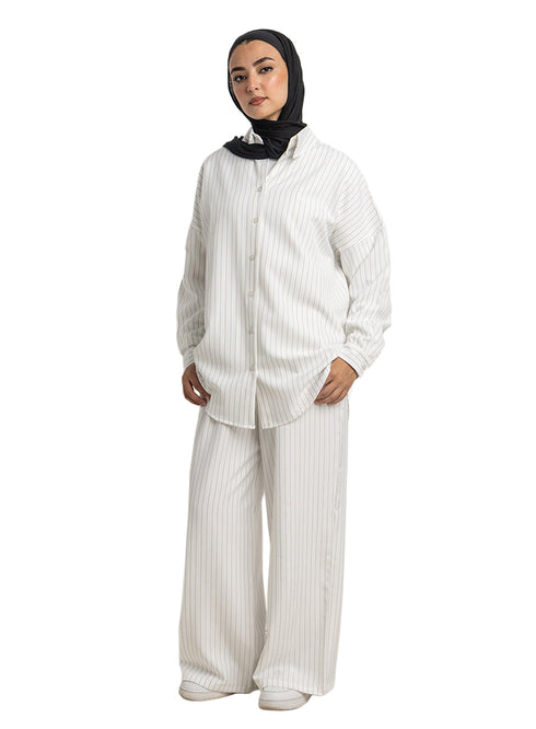 Off-White Striped Suit