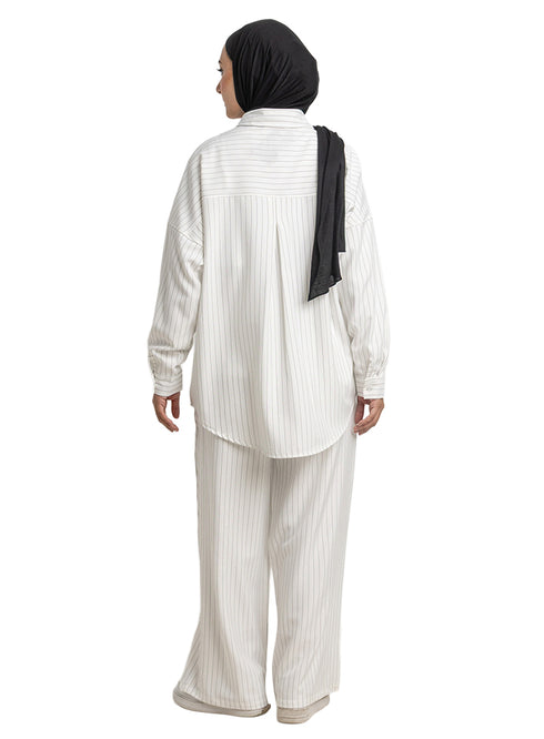 Off-White Striped Suit