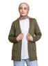 Olive Basic Pocket Cardigan