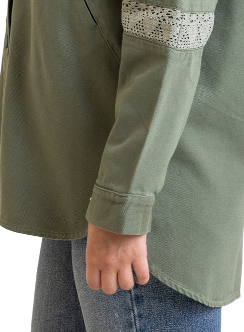 Olive Gabardine Jacket 3