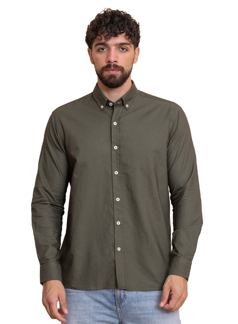Olive Oxford Shirt