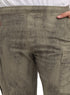 Olive Printed Gabardine Cargo Pants