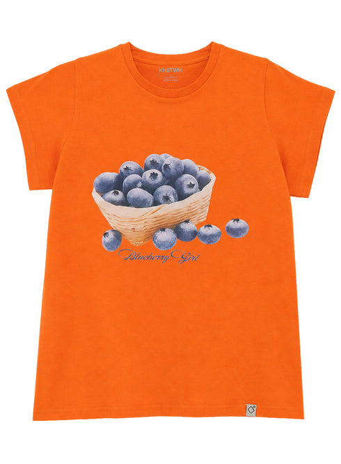 Orange-Design 9 Printed Short-Sleeve