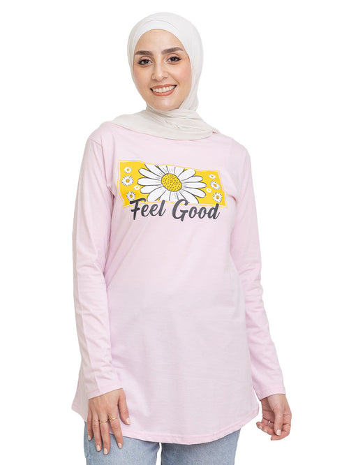 Pink Printed Long-Sleeve Design 6