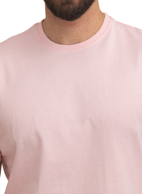 Pink Relaxed Round T-Shirt