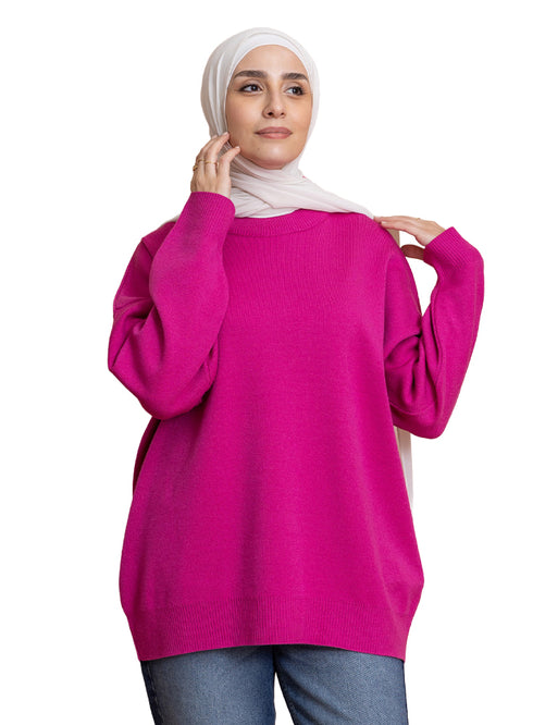 Purple Over Size Half Cool