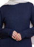 SH-Indigo Round Knit Pullover