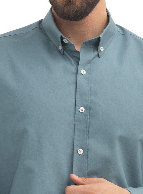 Silver Blue Oxford Shirt