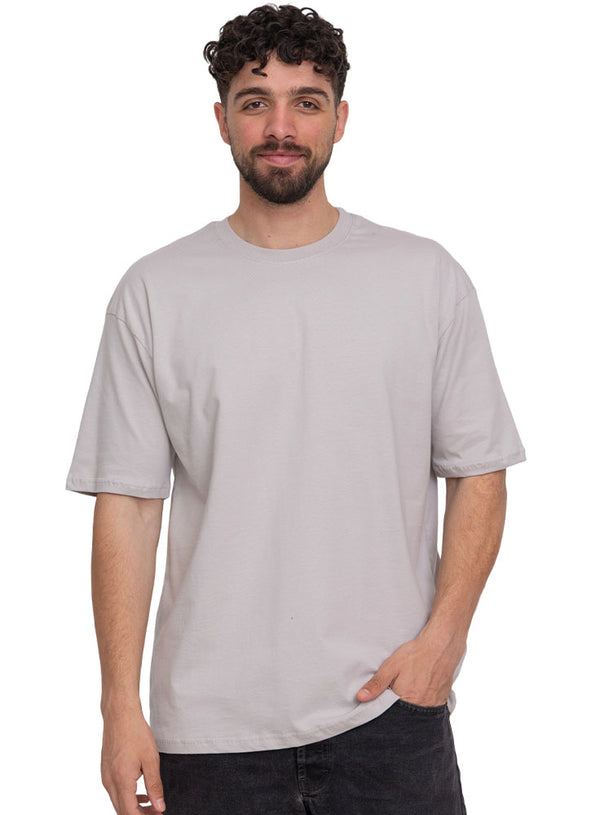 تي شيرت أوفر سايز - سيلفر