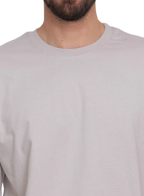 تي شيرت أوفر سايز - سيلفر