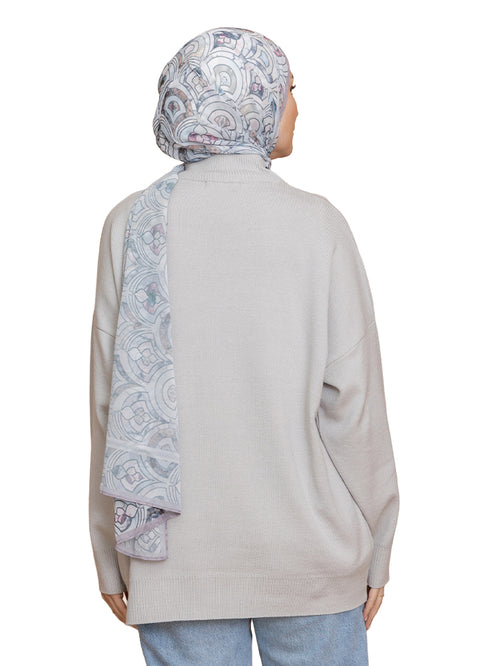 هاف كول اوفر سايز - سيلفر