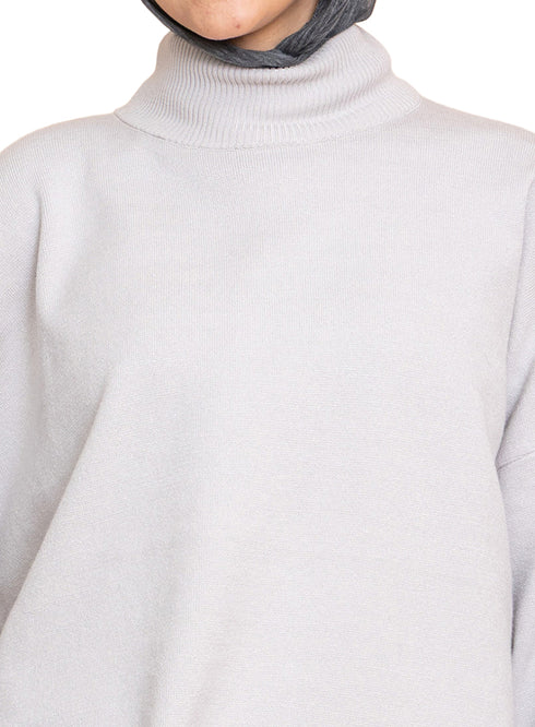 هاف كول اوفر سايز - سيلفر