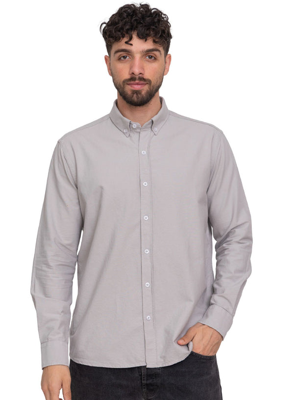 قميص اكسفورد - سيلفر